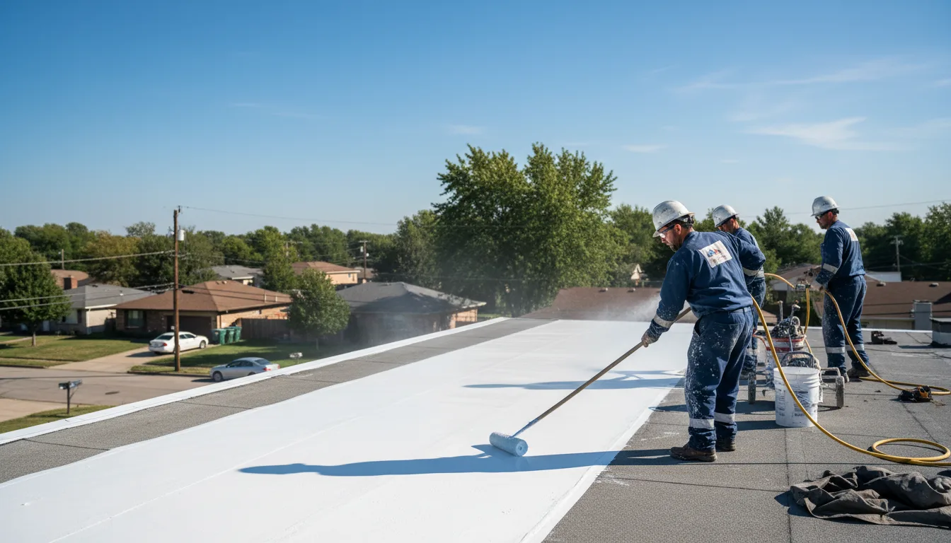 Commercial roof coating in Oden, MI near me